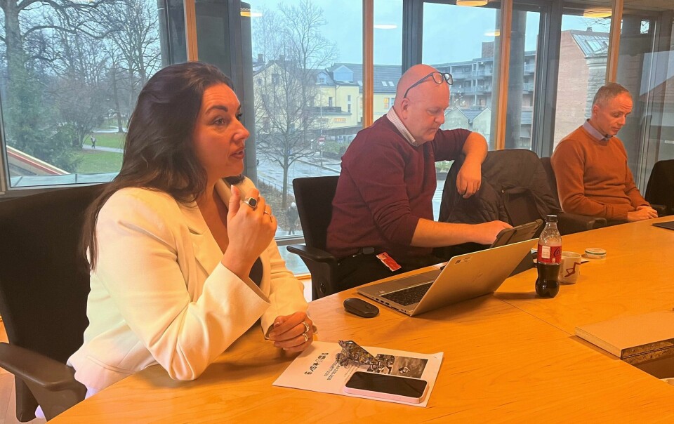Både internasjonale og lokale forhold påvirker neste års budsjett, sier Siri Martinsen og Victori Kristiansen (Ap). Til høyre: Erik Skauen (MDG). Både internasjonale og lokale forhold påvirker neste års budsjett, sier Siri Martinsen og Victori Kristiansen (Ap). Til høyre: Erik Skauen (MDG).