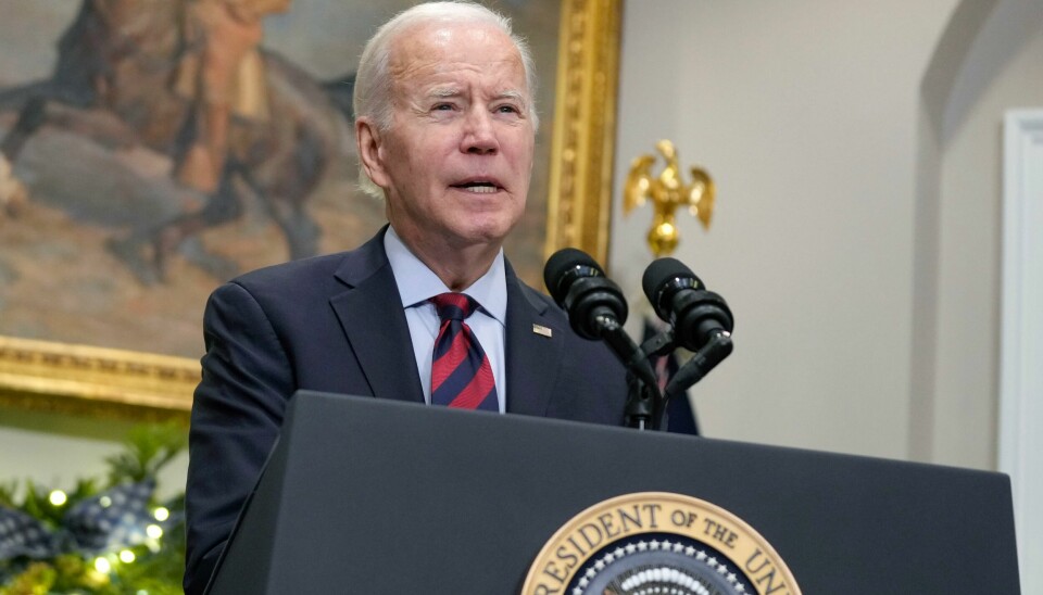 President Joe Biden i Det hvite hus fredag. President Joe Biden i Det hvite hus fredag. Foto: Manuel Balce Ceneta / AP / NTB