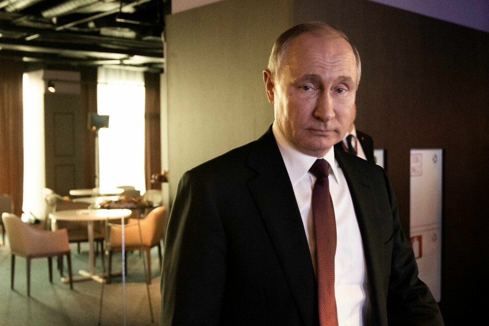 Vladimir Putin er øverst på listen over topp ti googlede folk i 2022. Her er han i St. Petersburg i 2019. Vladimir Putin er øverst på listen over topp ti googlede folk i 2022. Her er han i St. Petersburg i 2019.Foto: Berit Roald / NTB