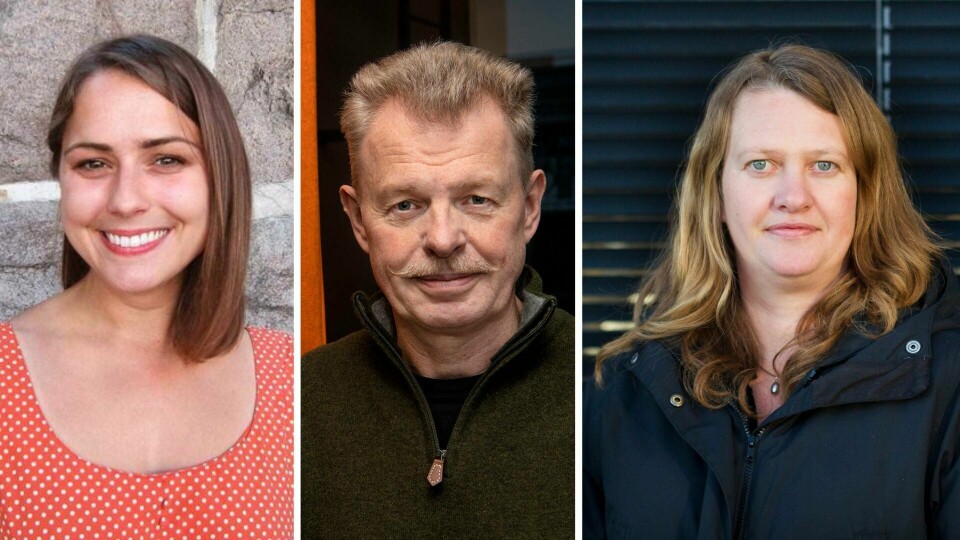 De bekrefter at deres deler av kvinnebevegelsen ikke ser på menns likestillingsinteresser som viktige, skriver Are Saastad om Cathrine Linn Kristiansen i Kvinnefronten (t.v) og Ane Stø i Kvinnegruppa Ottar (t.h). De bekrefter at deres deler av kvinnebevegelsen ikke ser på menns likestillingsinteresser som viktige, skriver Are Saastad om Cathrine Linn Kristiansen i Kvinnefronten (t.v) og Ane Stø i Kvinnegruppa Ottar (t.h).