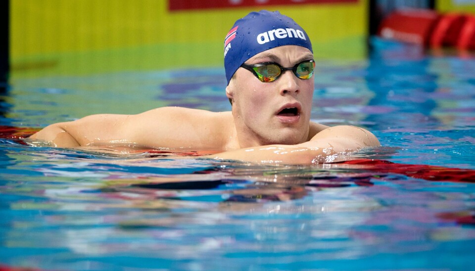 Markus Lie satte ny nordisk rekord på 100 m rygg i kortbane-VM tirsdag. Markus Lie satte ny nordisk rekord på 100 m rygg i kortbane-VM tirsdag.Foto: Jessica Gow/TT / NTB