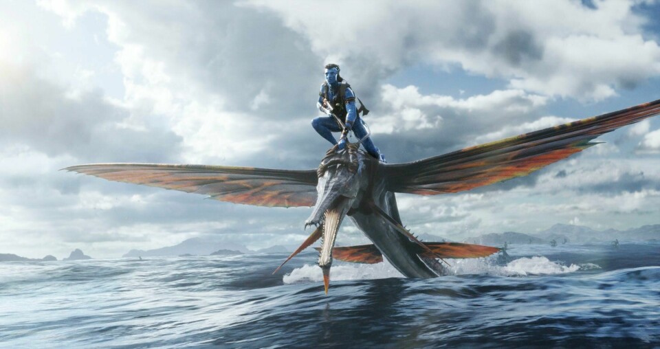 Storslåtte og teknologisk overlegne scener preger «Avatar: The Way Of The Water». her Jake Sully i James Camerons oppfølger til en av tidenes mest sette filmer. «Avatar: The Way Of The Water»