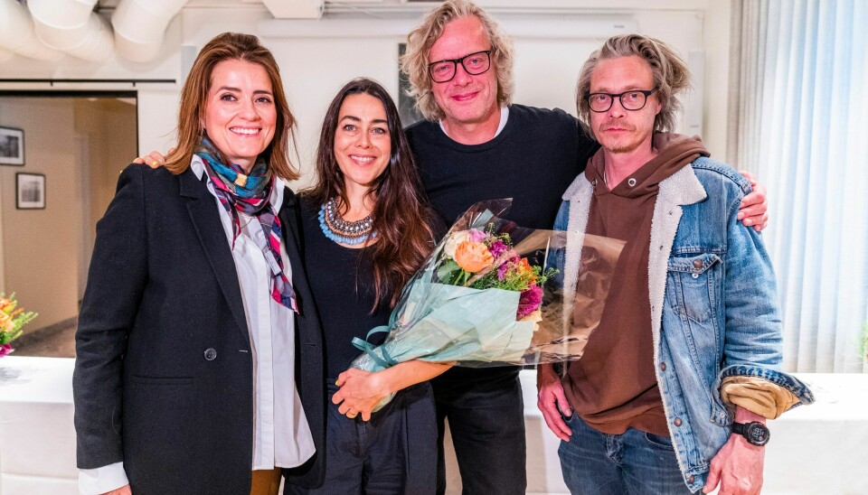 Filmen «Krigsseileren» var norsk Oscar-kandidat, men nådde ikke opp. Filmen er skrevet og regissert av Gunnar Vikene, produsert av Maria Ekerhovd for Mer Film AS og i rollene finner vi blant annet skuespiller Kristoffer Joner (t.h.). «Krigsseileren» er norsk Oscar-kandidat. Fra venstre: Direktør Kjersti Mo i Norsk filminstitutt, produsent Maria Ekerhovd, regissør Gunnar Vikene og hovedrolleinnehaver Kristoffer Joner. Foto: Håkon Mosvold Larsen / NTB