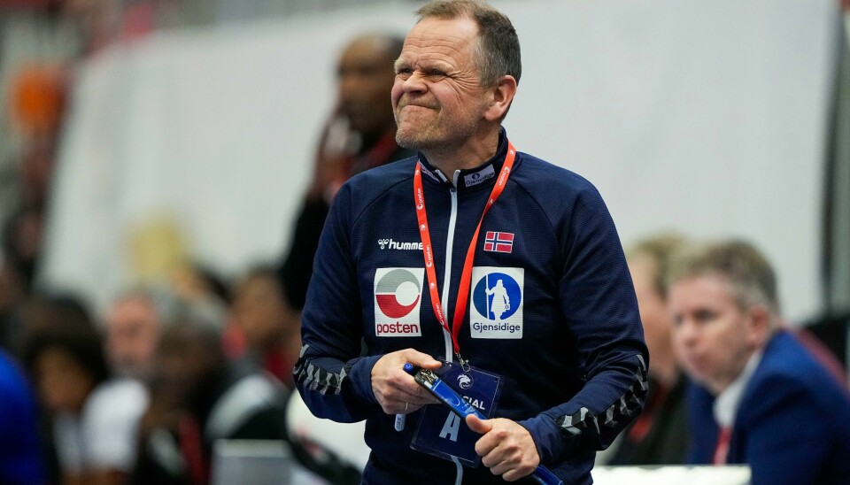 Norges landslagssjef Thorir Hergeirsson under håndballandskampen mot Angola. Norges landslagssjef Thorir Hergeirsson under håndballandskampen mot Angola. Foto: Beate Oma Dahle / NTB