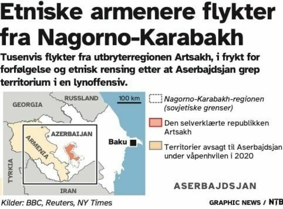 Kart over Nagorno-Karabakh. Kart over Nagorno-Karabakh.