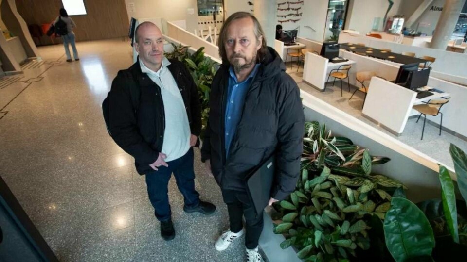 De er hovedverneombud for henholdsvis statlig og kommunal sektor i Nav i Oslo. Jens Eskedal (t.v.) og Odd Dagfinnn Øien ønsker en tydeligere prioritering av hvem Nav skal hjelpe og hvordan det skal skje, for ressusene strekker ikke til. De er hovedverneombud for henholdsvis statlig og kommunal sektor i Nav i Oslo. Jens Eskedal (t.v.) og Odd Dagfinnn Øien ønsker en tydeligere prioritering av hvem Nav skal hjelpe og hvordan det skal skje, for ressusene strekker ikke til.