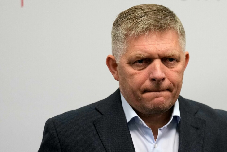 Smer-SD og eksstatsminister Robert Fico fikk flest stemmer i valget i Slovakia. Smer-SD og eksstatsminister Robert Fico fikk flest stemmer i valget i Slovakia. Foto: Darko Bandic / AP / NTB