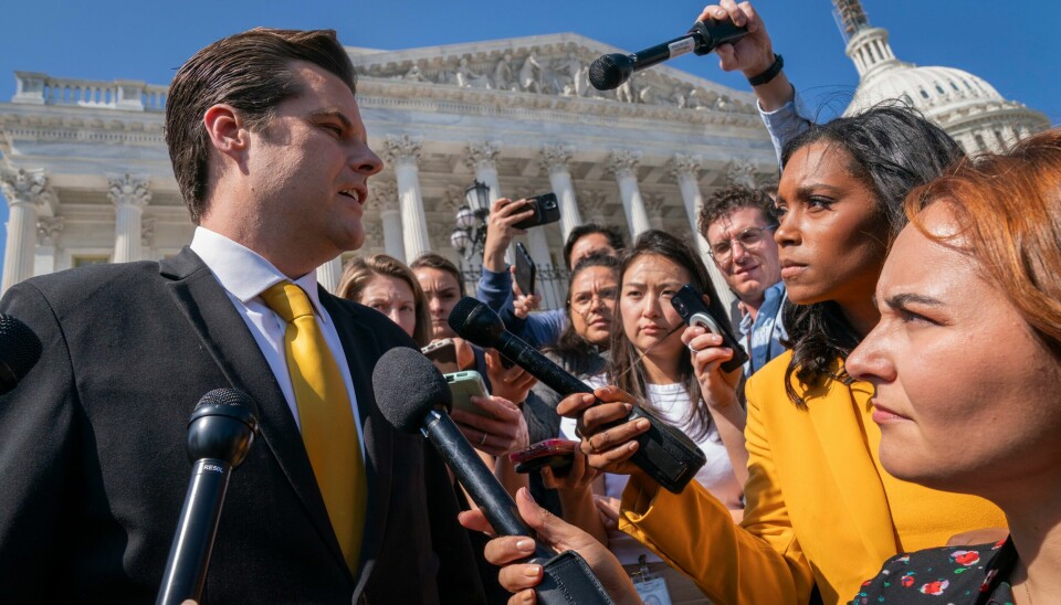 Matt Gaetz, som har en granskning gående mot seg i Kongressen for blant annet overgrep mot mindreårige, er en alliert av Trump og fronter ytterliggående politikk. Matt Gaetz, som har en granskning gående mot seg i Kongressen for blant annet overgrep mot mindreårige, er en alliert av Trump og fronter ytterliggående politikk. Foto: Jacquelyn Martin / AP / NTB