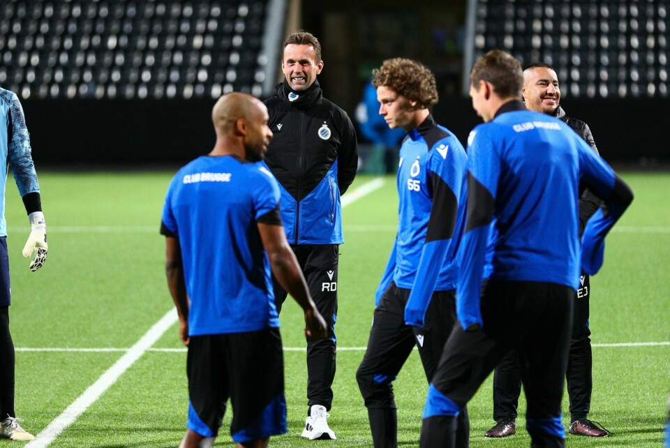 Ronny Deila ledet treningen til Club Brugge på Aspmyra stadion onsdag. Ronny Deila ledet treningen til Club Brugge på Aspmyra stadion onsdag.