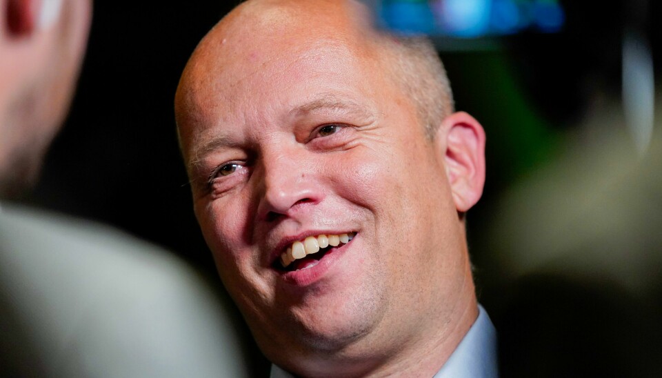 Finansminister Trygve Slagsvold Vedum. Trygve Slagsvold Vedum (Sp) og regjeringen skal dekke krav fra yrkesskadde ofre for Alpha Insurance-konkursen. Foto: Lise Åserud / NTB
