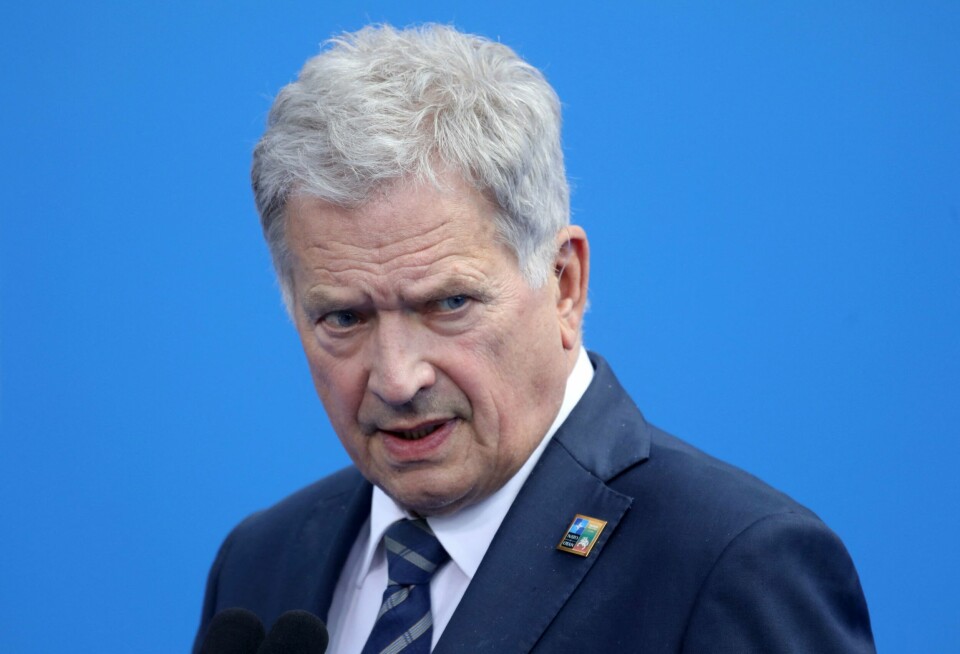 En gassledning i Finskebukta har sannsynligvis blitt utsatt for sabotasje, sier Finlands president Sauli Niinistö. En gassledning i Finskebukta har sannsynligvis blitt utsatt for sabotasje, sier Finlands president Sauli Niinistö.