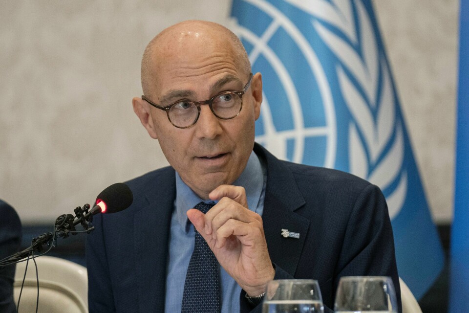 FNs menneskerettssjef Volker Türk. FNs menneskerettssjef Volker Türk sier at Israels angrep mot Gazastripen har rammet sivile. Arkivfoto: Hadi Mizban / AP / NTB