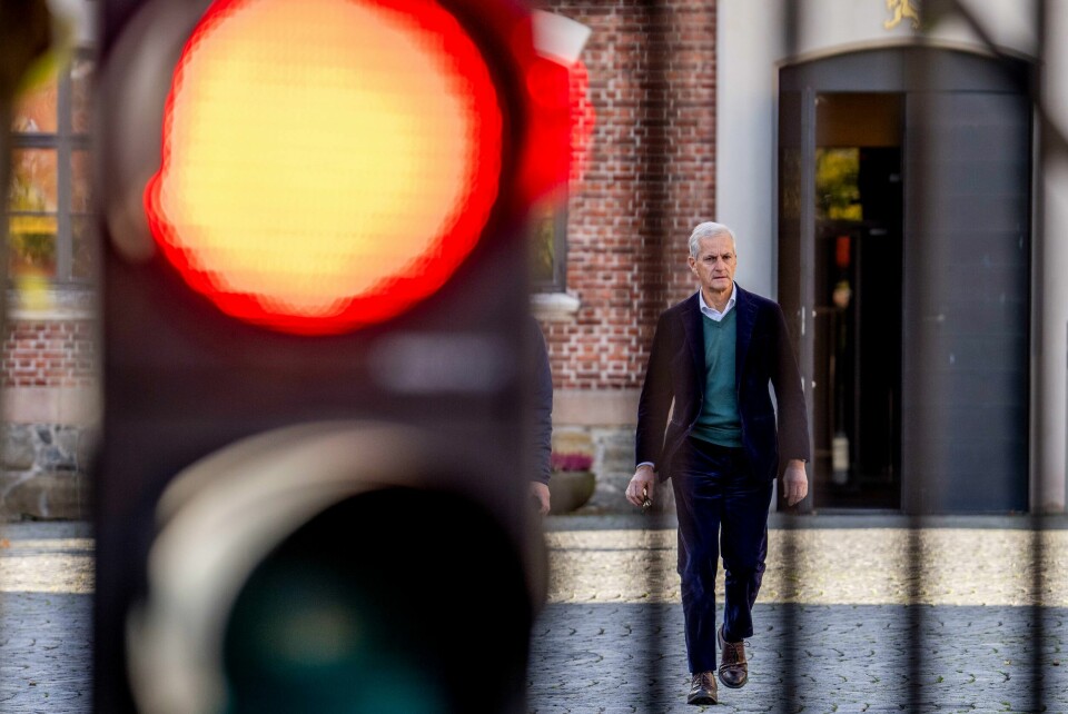 Statsminister Jonas Gahr Støre (a) etter møtet med talspersonene for Fosen-aksjonen. Statsminister Jonas Gahr Støre etter møtet med talspersonene for Fosen-aksjonen dagen før ny storaksjon. Foto: Javad Parsa / NTB