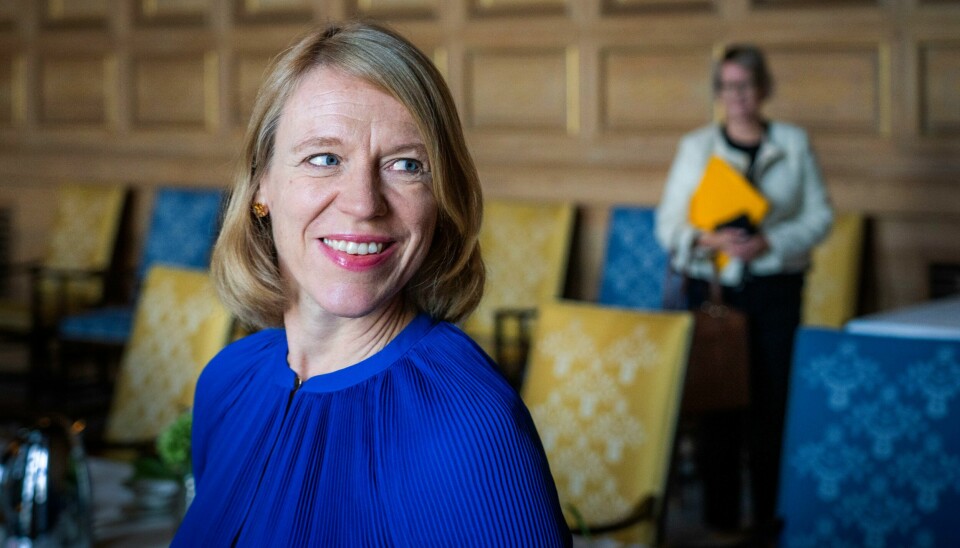 Utenriksminister Anniken Huitfeldt sier til TV 2 at Norge sender et nytt fly til Israel fredag. Utenriksminister Anniken Huitfeldt sier til TV 2 at Norge sender et nytt fly til Israel fredag. Foto: Ole Berg-Rusten / NTB