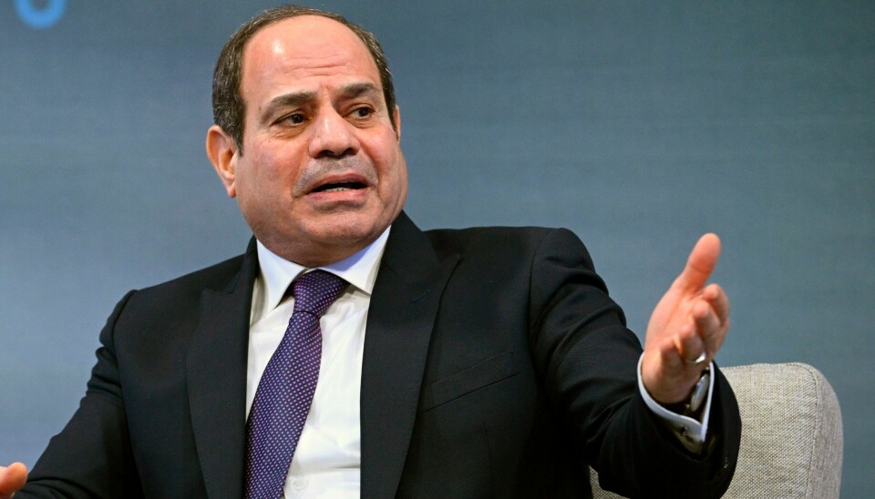 Egypts president Abdel Fatah al-Sisi har bedt palestinerne holde seg i Gaza. Egypts president Abdel Fattah al-Sisi har bedt palestinerne holde seg i Gaza.