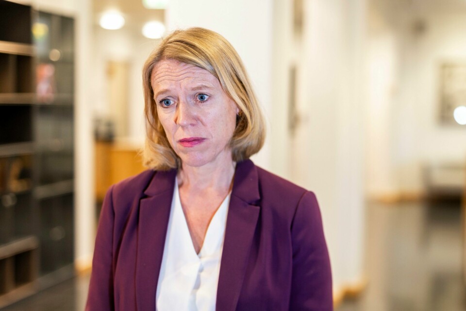 Utenriksminister Anniken Huitfeldt (Ap) sier at utenriksdepartementet sliter med å få ut 130 nordmenn fra Gazastripen. Utenriksminister Anniken Huitfeldt (Ap) sier at utenriksdepartementet sliter med å få ut 130 nordmenn fra Gazastripen. Foto: Frederik Ringnes / NTB