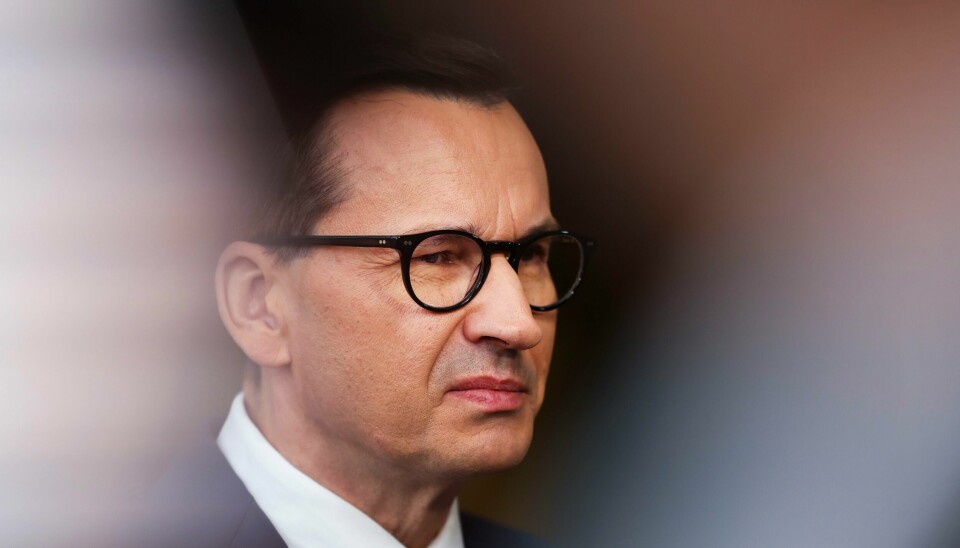 Polens statsminister Mateusz Morawiecki vil holde folkeavstemning og spørre polakkene om de vil ha åpne Polen for tusener av ulovlige innvandrere fra Midtøsten og Afrika. Polens statsminister Mateusz Morawiecki vil holde folkeavstemning og spørre polakkene om de vil ha åpne Polen for tusener av ulovlige innvandrere fra Midtøsten og Afrika. Foto: Geert Vanden Wijngaert / AP / NTB