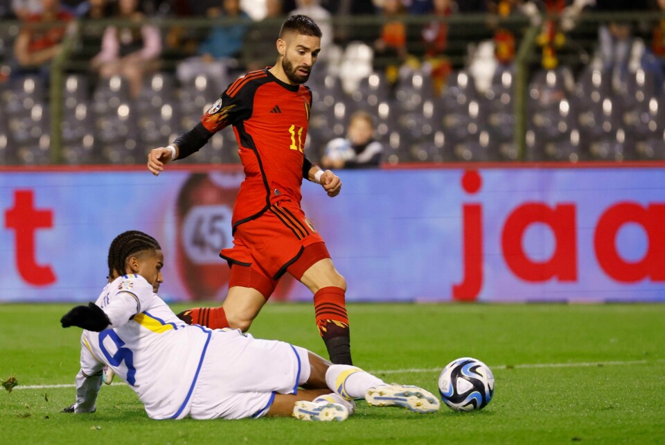 Sverige spiller landskamp mot Belgia mandag. Sverige spiller landskamp mot Belgia mandag. Foto: Geert Vanden Wijngaert / AP / NTB