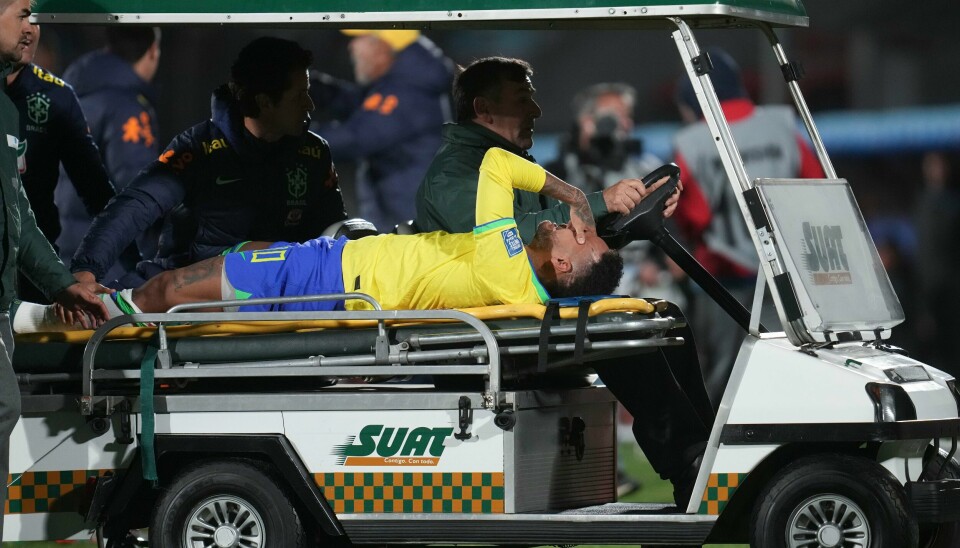 Neymar ble skadd. Neymar ble skadd. Foto: Matilde Campodonico / AP / NTB