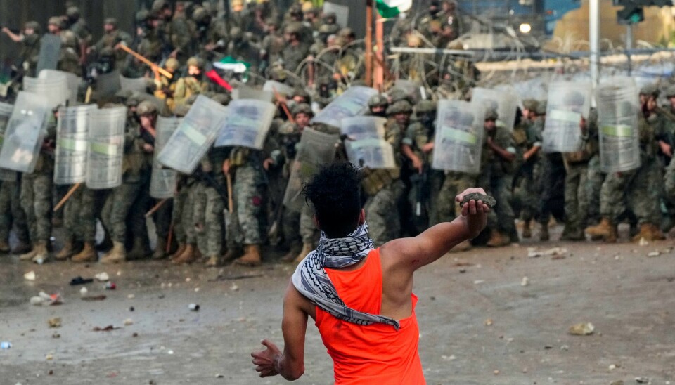 Demonstrasjoner mot Israel utartet til opptøyer i utkanten av Beirut, Libanon, tidligere i uka. Demonstrasjoner mot Israel utartet til opptøyer i utkanten av Beirut, Libanon, tidligere i uka.