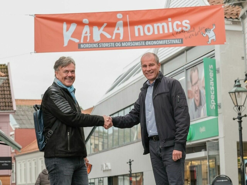 Jan Inge Reilstad (til venstre) og Cornelius Middelthon er begge sentrale i Kåkå-redaksjonen og arrangeringen av Kåkånomics-festivalen Jan Inge Reilstad (til venstre) får med seg Cornelius Middelthon på KÅKÅ-laget. Våren 2023 utvider de med enda en festival.
