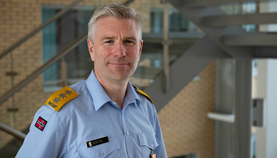 Assisterende sjef for Sivilforsvaret, Georg Bryn. Georg Bryne