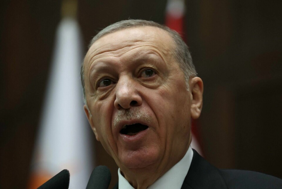 Tyrkias president Recep Tayyip Erdogan. Tyrkias president Recep Tayyip Erdogan, her fra tidligere i oktober.