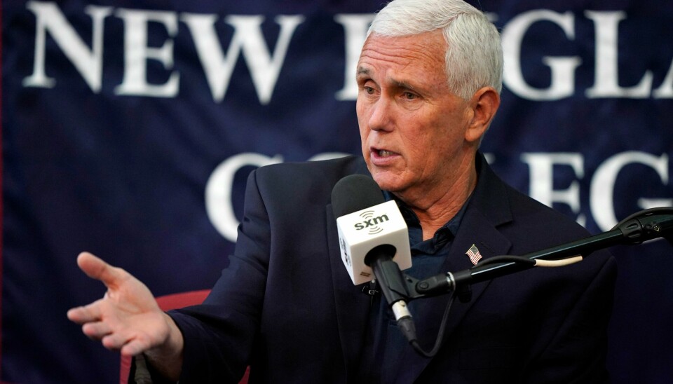 Tidligere visepresident Mike Pence ga uttrykk for frykt for Det republikanske partiets fremtid dersom Donald Trump skulle bli partiets presidentkandidat. Tidligere visepresident Mike Pence ga uttrykk for frykt for Det republikanske partiets fremtid dersom Donald Trump skulle bli partiets presidentkandidat. Foto: Robert F. Bukaty / AP / NTB