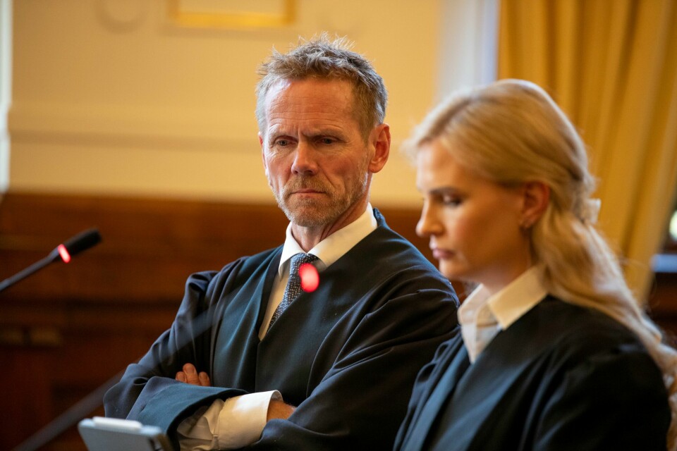 Regjeringsadvokat Fredrik Sejersted i Høyesterett da rettsoppgjøret med Nei EU om ACER-saken startet 5. september. Regjeringsadvokat Fredrik Sejersted i Høyesterett da rettsoppgjøret med Nei EU om ACER-saken startet 5. september. Foto: Frederik Ringnes / NTB