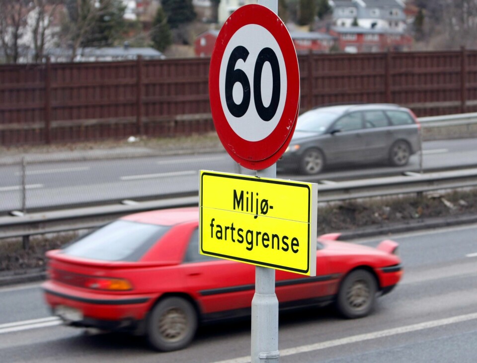 På flere veier i Oslo blir det miljøfartsgrense på 60 kilometer i timen fra november til april. På flere veier i Oslo blir det miljøfartsgrense på 60 kilometer i timen fra november til april. Foto: Morten Holm / NTB