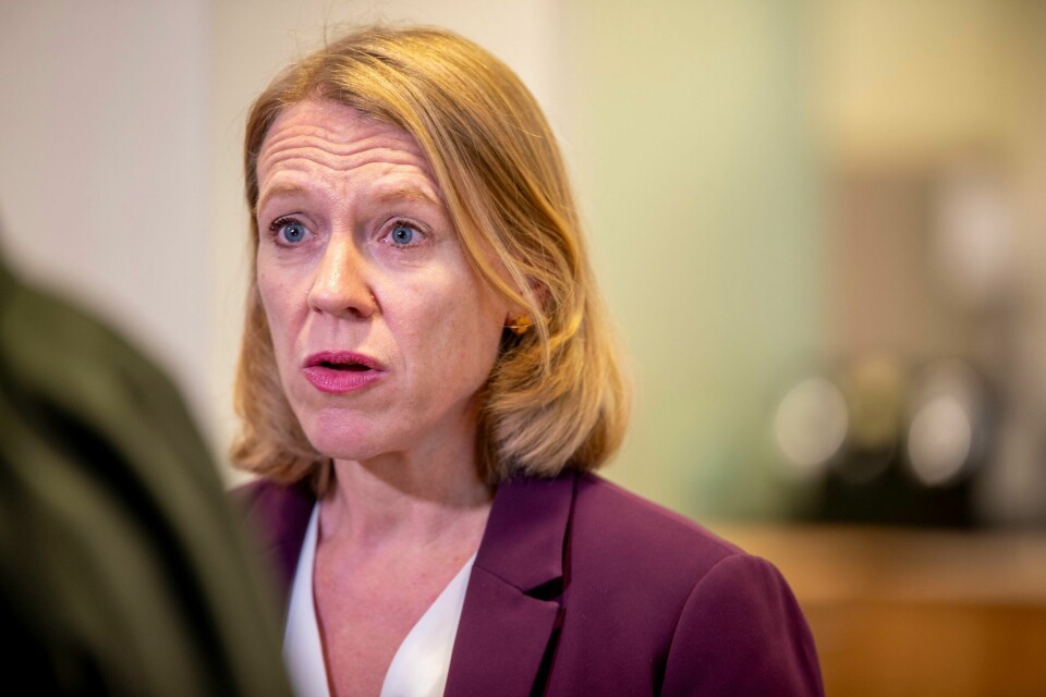 Utenriksminister Anniken Huitfeldt (Ap) satte stopper for et møte mellom en israelsk aktivist og Hamas da hun ville ha kontakt med israelske myndigheter. Utenriksminister Anniken Huitfeldt (Ap) gjentar Norges krav om at Israels motangrep ikke må gå ut over sivile. Foto: Frederik Ringnes / NTB