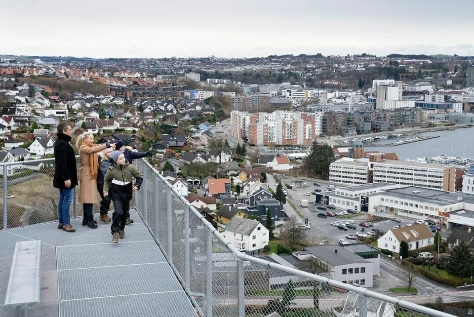 Utsikt over Sandnes fra Hana-trappene Utsikt over Sandnes fra Hana-trappene