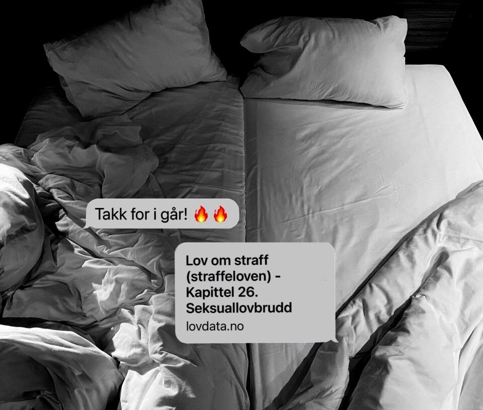 . Illustrasjon sovevoldtekt.