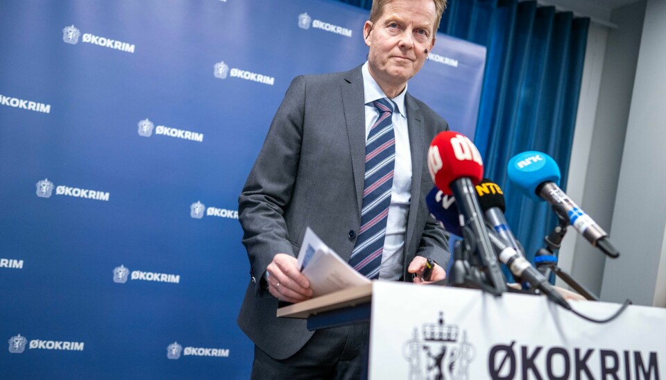 Økokrim-sjef Pål K. Lønseth på fredagens pressekonferanse. Foto: Heiko Junge / NTB Økokrim-sjef Pål K. Lønseth på fredagens pressekonferanse. Foto: Heiko Junge / NTB