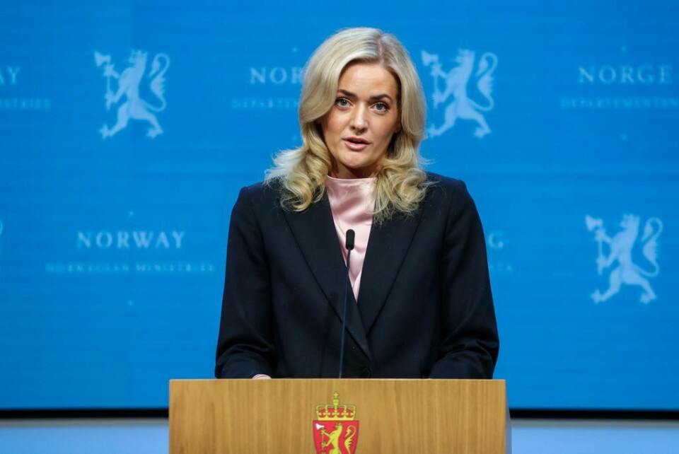 Justisminister Emilie Enger Mehl (Sp) er fornøyd med at politibudsjettet har økt. leder