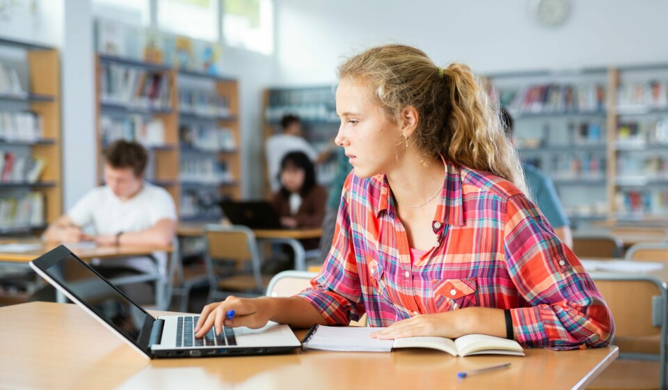 I dag går nesten hver tiende videregåendeelev på en privat skole, mens andelen grunnskoleelever ved private skoler nesten er doblet de siste ti årene, skriver Elin Skrede. (Illustrasjonsfoto) Skole, videregående