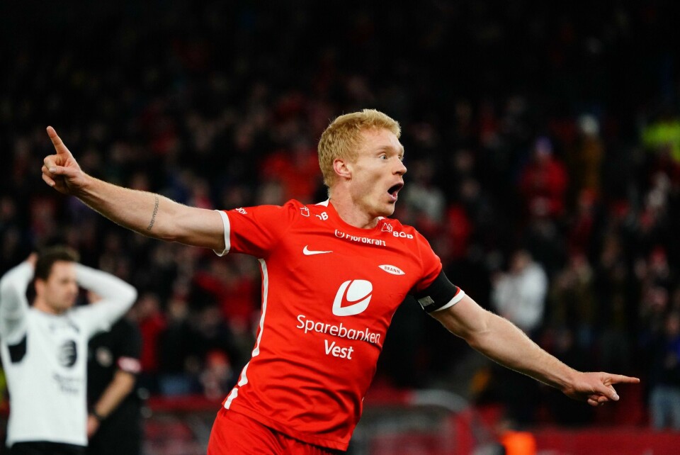 Sivert Heltne Nilsen scoret for Brann mot Odd i Eliteserien søndag. Foto: Bjørnar Morønning / NTB Sivert Heltne Nilsen scoret for Brann mot Odd i Eliteserien søndag. Foto: Bjørnar Morønning / NTB