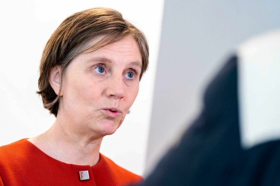 Vårt spørsmål til barneminister Kjersti Toppe (bildet) er ganske enkelt: Kan man sitte med denne kunnskapen uten å gjøre noe med det, skriver Thale Skybak i Redd Barna. Barne- og familieminister Kjersti Toppe (Sp)