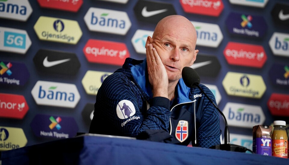 Landslagssjef Ståle Solbakken møtte pressen mandag. Landslagssjef Ståle Solbakken møtte pressen mandag. Foto: Stian Lysberg Solum / NTB