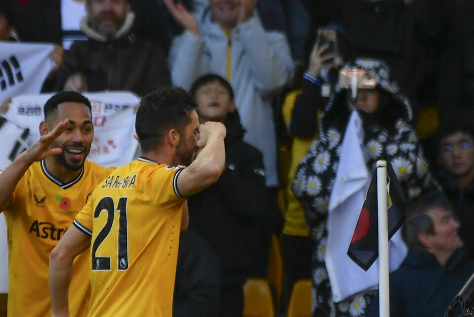 Pablo Sarabia utlignet for Wolves, og hadde målgivende til seiersmålet Pablo Sarabia utlignet for Wolves. Foto: Rui Vieira/ AP Photo / NTB.