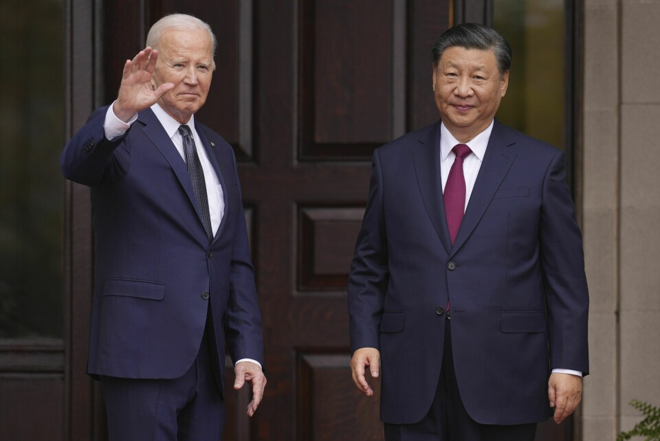 President Joe Biden (t.v.) og Kinas president Xi Jinping møttes onsdag. Biden sa på forhånd at han vil «gjenoppta normal kommunikasjon» mellom landene. President Joe Biden (t.v.) og Kinas president Xi Jinping møttes onsdag. Biden sa på forhånd at han vil «gjenoppta normal kommunikasjon» mellom landene. Foto: Doug Mills / The New York Times / Pool / AP / NTB