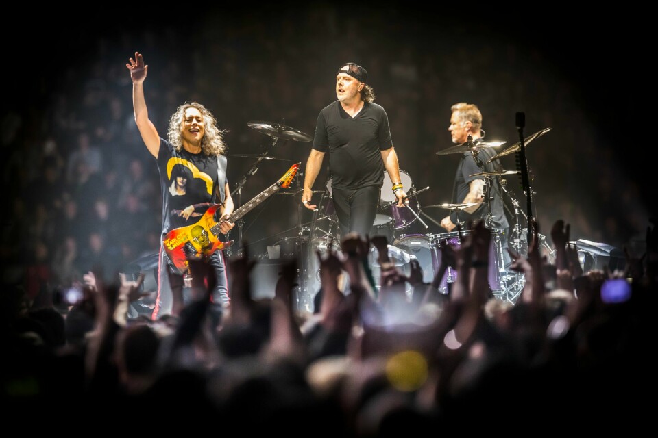 Det amerikanske heavy metal-bandet Metallica på Telenor Arena under sin WorldWired Tour. Metallica