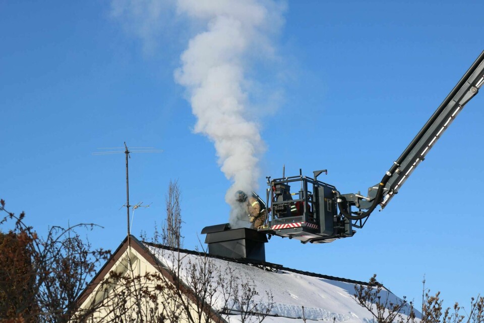 Illustrasjonsbilde av pipebrann. Illustrasjonsbilde av pipebrann.