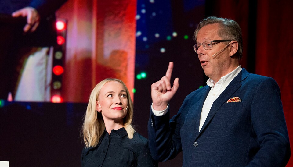 TV 2-profil Linn Wiik slutter i kanalen. Her med Arill Riise på kanalens høstlansering i 2019. TV 2-profil Linn Wiik slutter i kanalen. Her med Arill Riise på kanalens høstlansering i 2019. Foto: Marit Hommedal / NTB