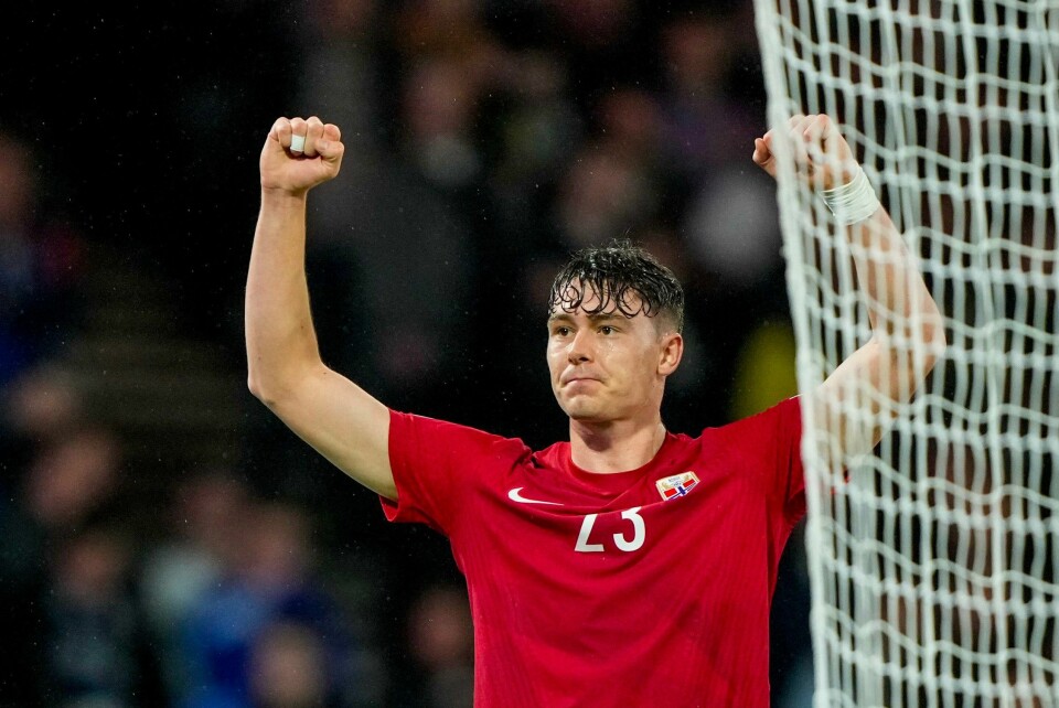 Jørgen Strand Larsen jubler for sitt 2-1-ledermål mot Skottland. Celta-spissen scoret i begge kampene under denne landslagssamlingen. Foto: Fredrik Varfjell / NTB Jørgen Strand Larsen jubler for sitt 2-1-ledermål mot Skottland. Celta-spissen scoret i begge kampene under denne landslagssamlingen. Foto: Fredrik Varfjell / NTB