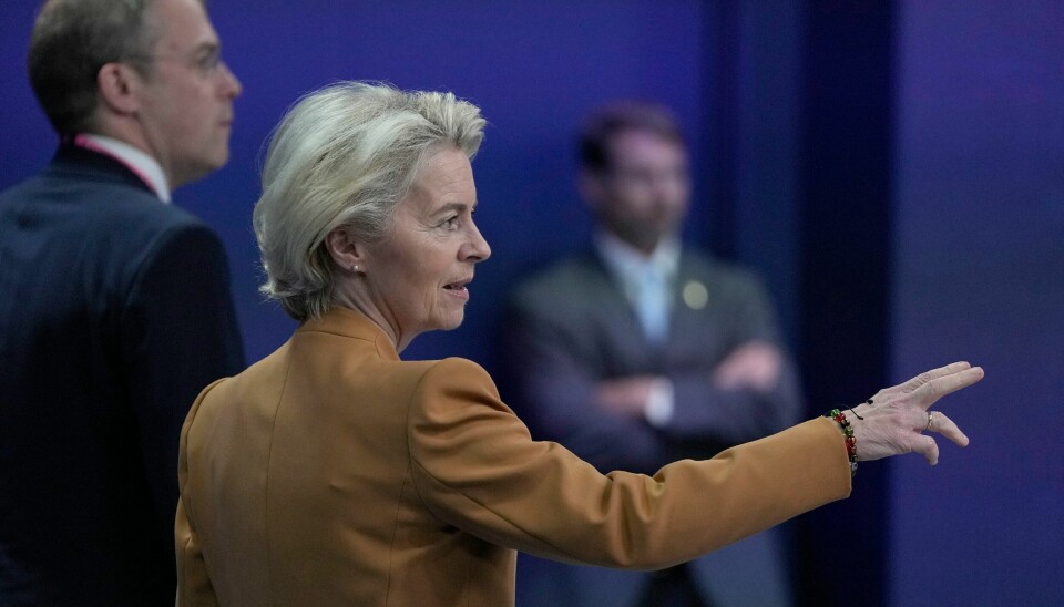 EU-kommisjonens leder Ursula von der Leyen vil ta i bruk våpenhvilen på Gazastripen til å få inn humanitær hjelp. EU-kommisjonens leder Ursula von der Leyen vil ta i bruk våpenhvilen på Gazastripen til å få inn humanitær hjelp. Foto: Alastair Grant / AP / NTB