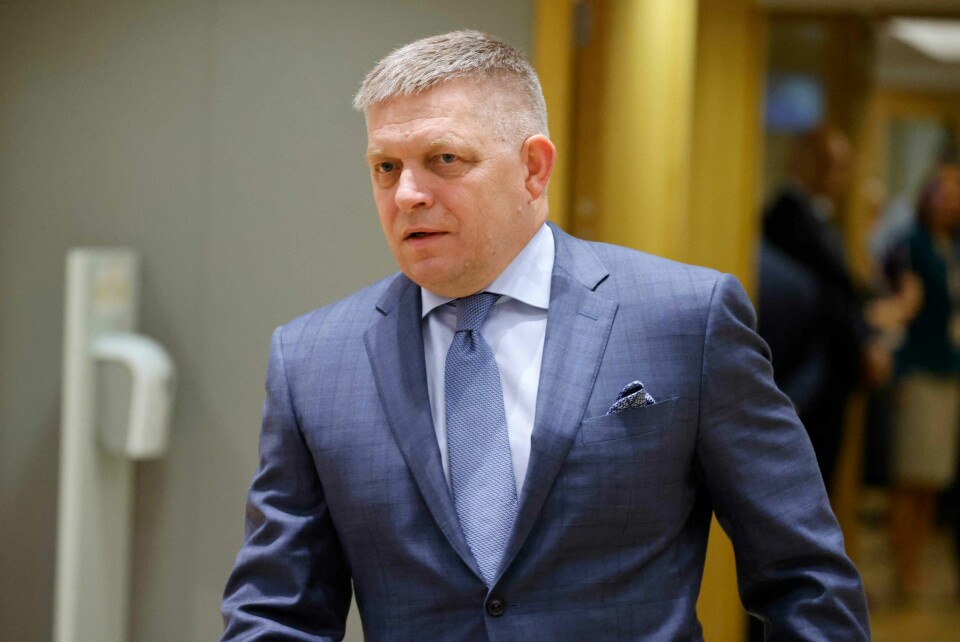 Slovakias statsminister Robert Fico er leder av partiet Smer, som regnes som prorussisk.