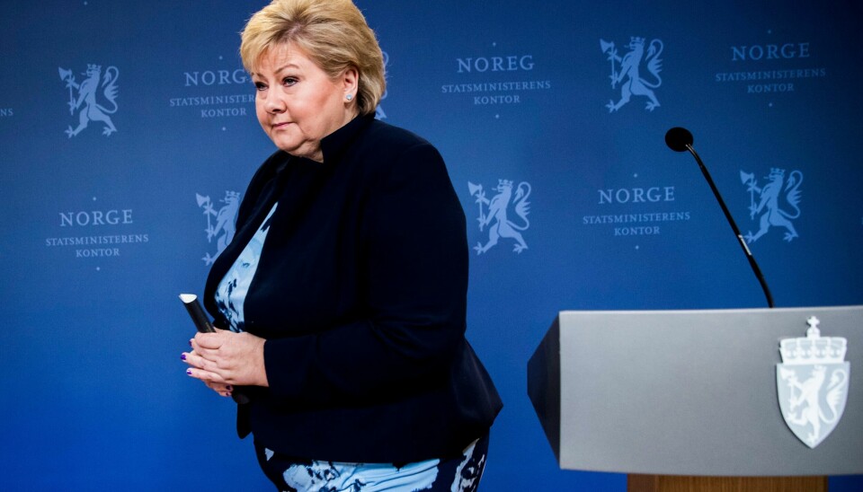 Tidligere statsminister Erna Solberg (H). .