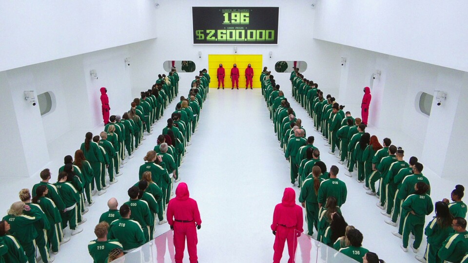 456 deltagere kappes i realityserien «Squid Game: The Challenge». 456 deltagere kappes i realityserien «Squid Game: The Challenge». Foto: Netflix