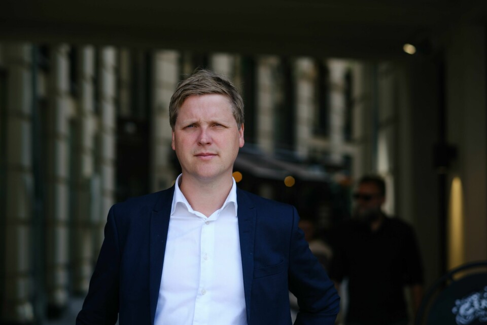 Stortingsrepresentant Åsmund Aukrust. Portrett av stortingsrepresentant Åsmund Grøver Aukrust fra AP.